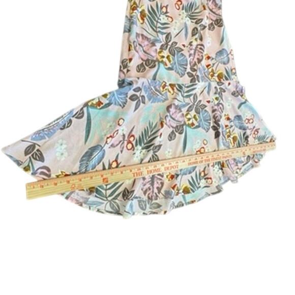 "LULUS" Floral Back Tie Sundress SZ XS Boho Cottage Core Fairy Prairie Whimsical - Picture 8 of 13